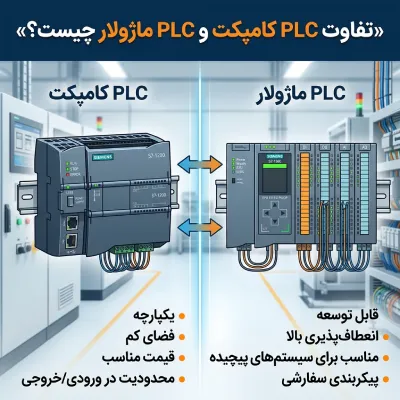 تفاوت پی ال سی کامپکت و ماژولار